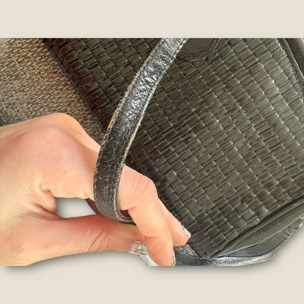 Fendi leather clutch